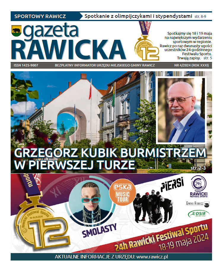 pierwsza strona gazeta rawicka kwiecień 2024