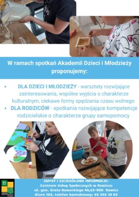 oferta centrum usług społecznych dla dzieci i młodzieży