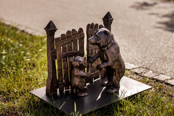 rzeźba w mieście, niedźwiadki