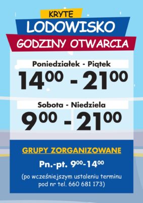 Godziny otwarcia lodowiska