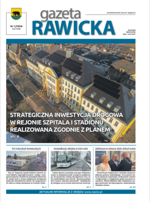 Pierwsza strona styczniowego wydania "Gazety Rawickiej".