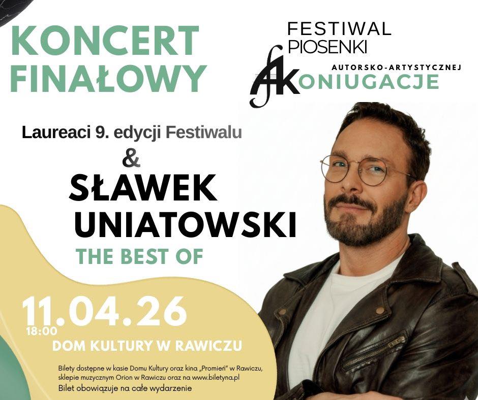 Zdjęcie artysty oraz informacje o wydarzeniu.