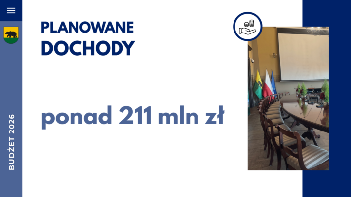 Informacja o planowanych dochodach.