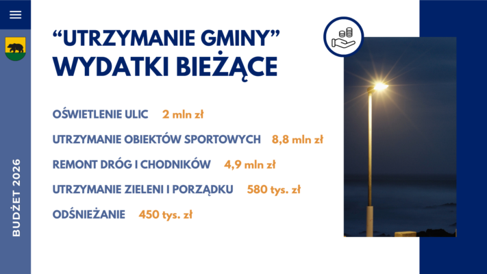 Informacja o bieżących wydatkach.