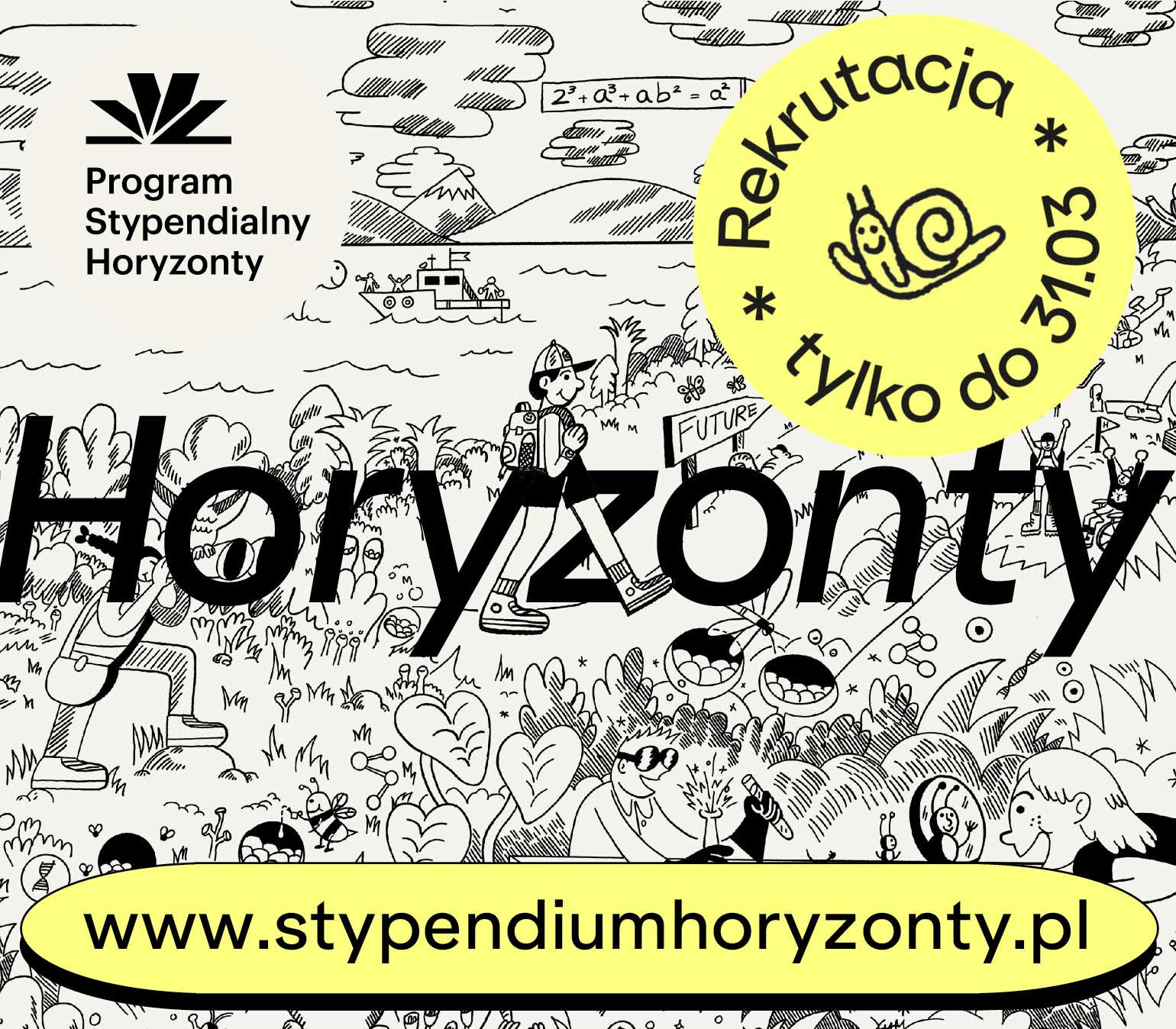 Grafika programu stypendialnego.