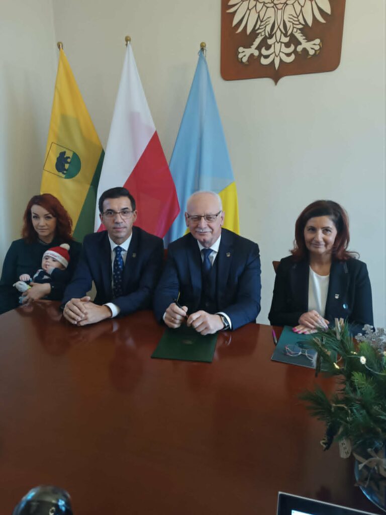 Spotkanie on line kierownictwa UMGR z przedstawicielami Żytomierza.