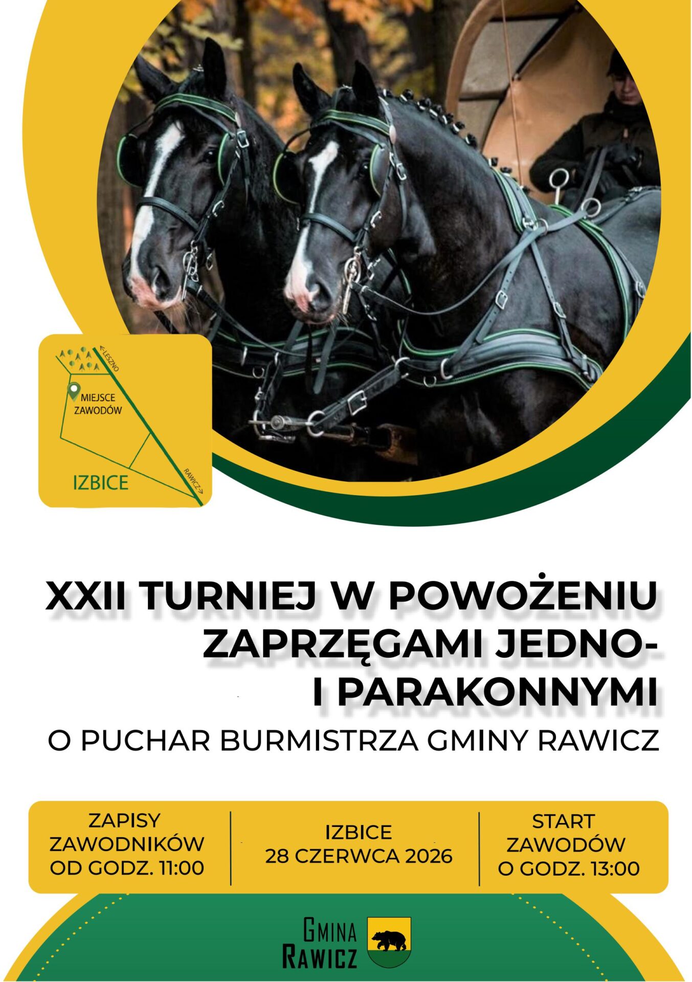 plakat turniej zaprzęgami konnymi