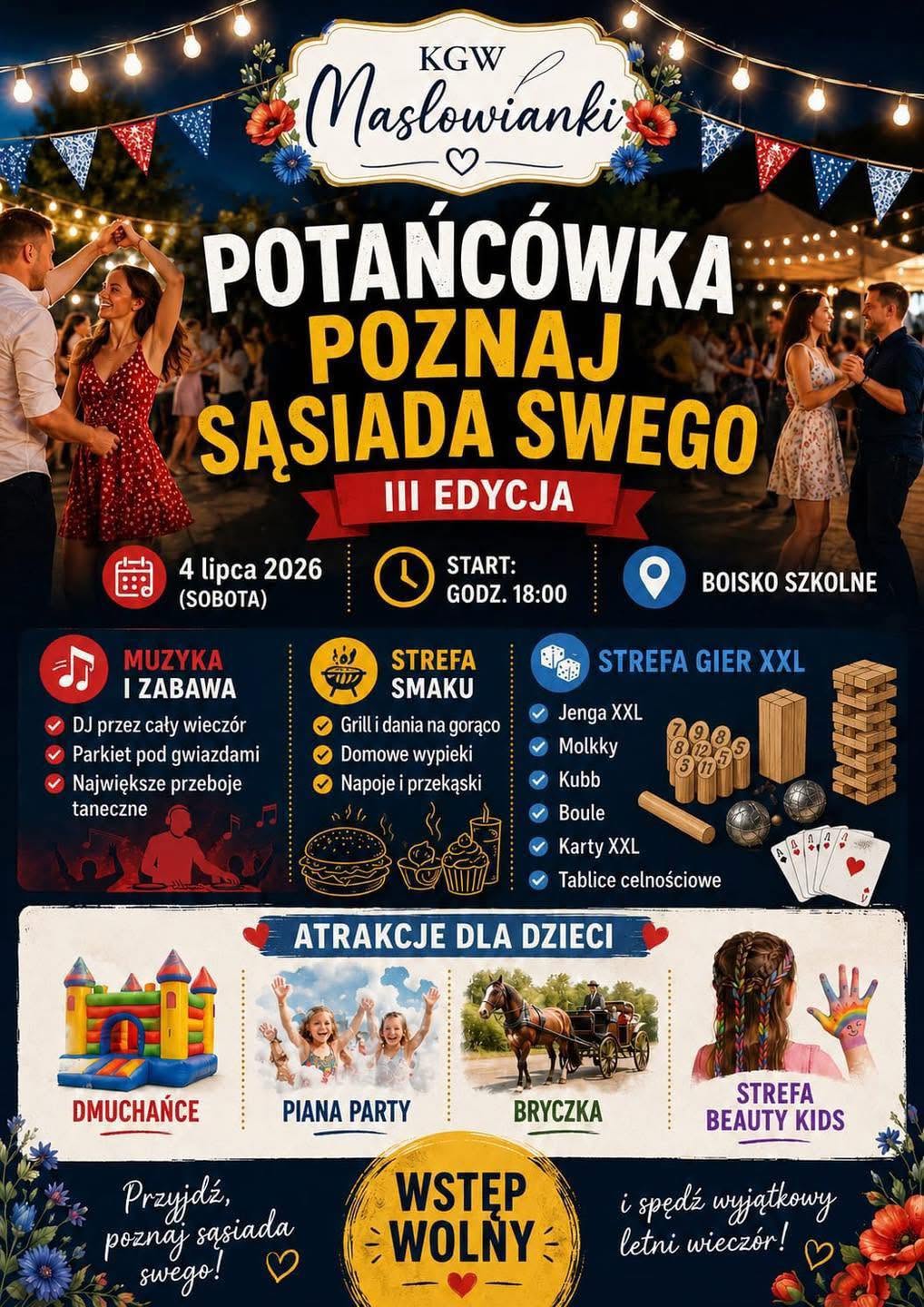 Plakat potańcówka