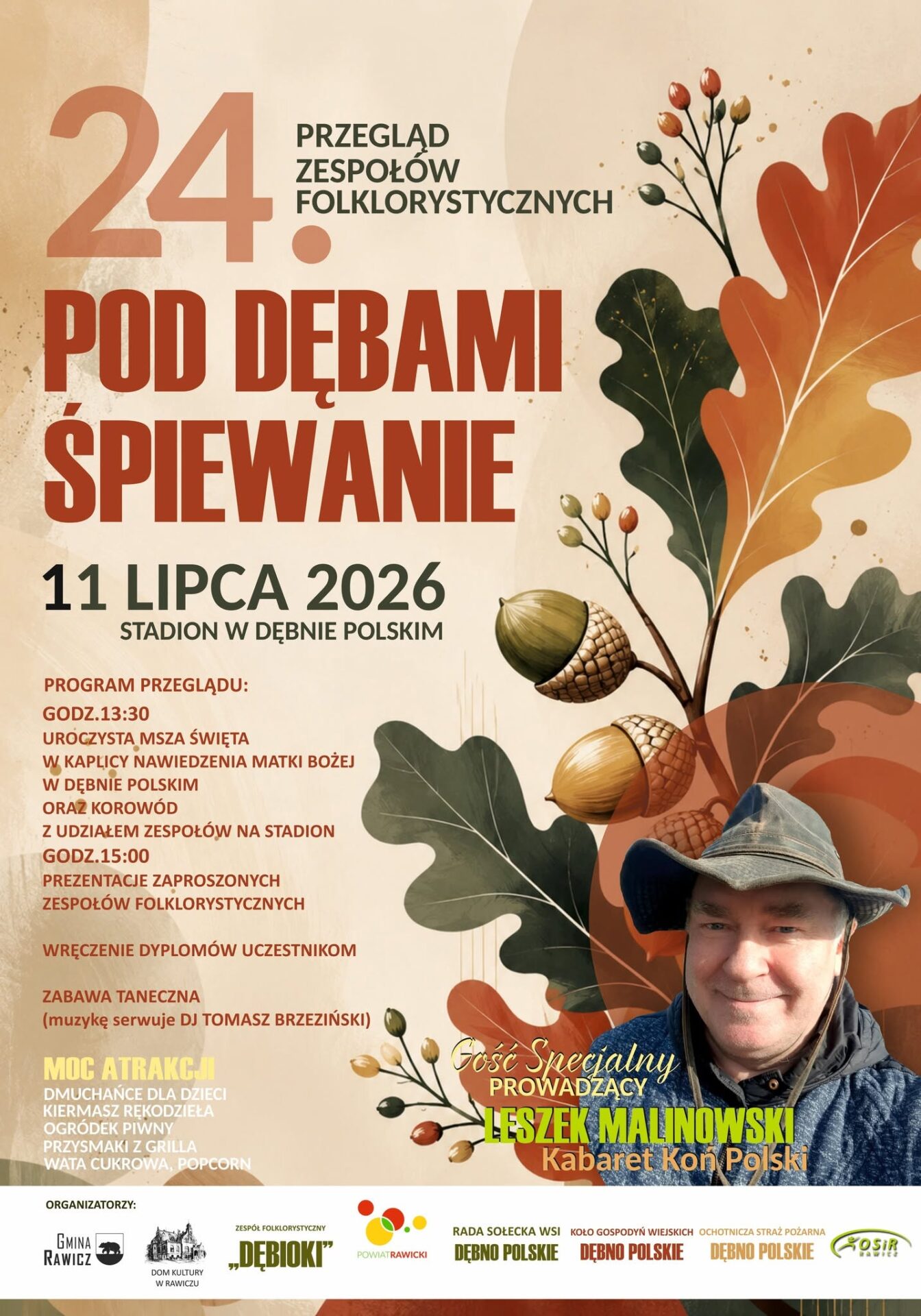 Plakat Pod Dębami Śpiewanie