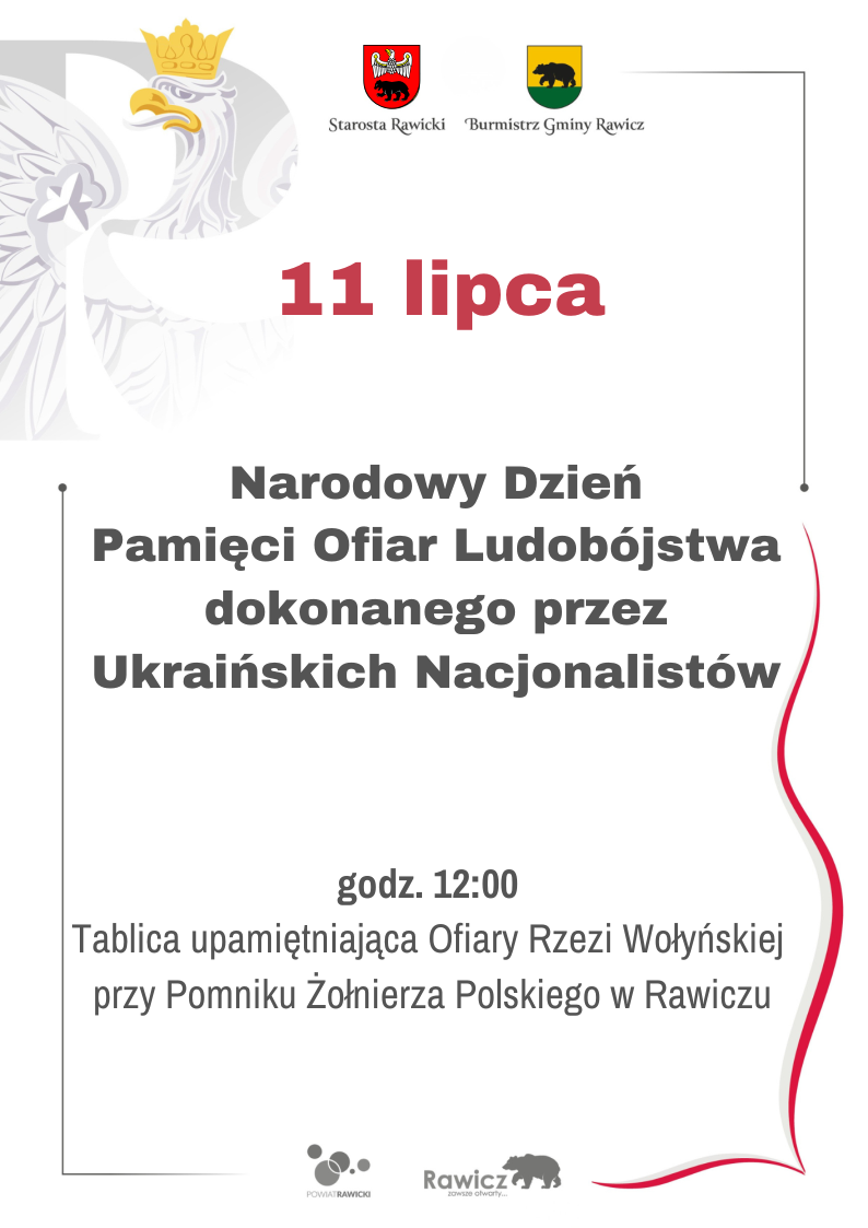 Plakat rocznica Rzezi Wołyńskiej